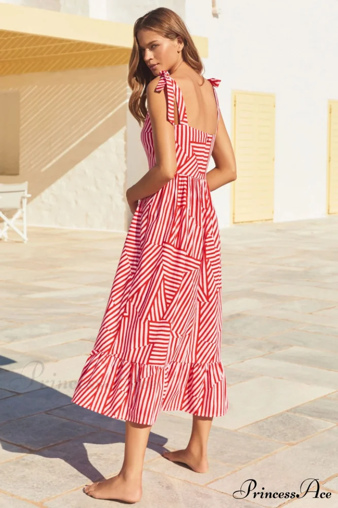 Bessie Elegant Tie Dress - Image 10