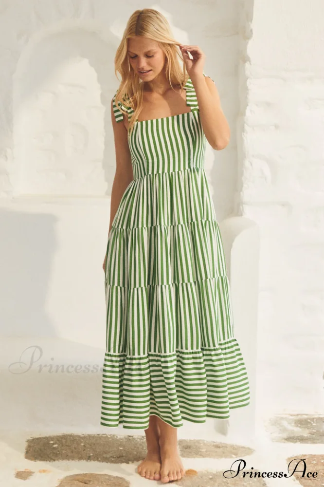 Bessie Elegant Tie Dress - Image 2