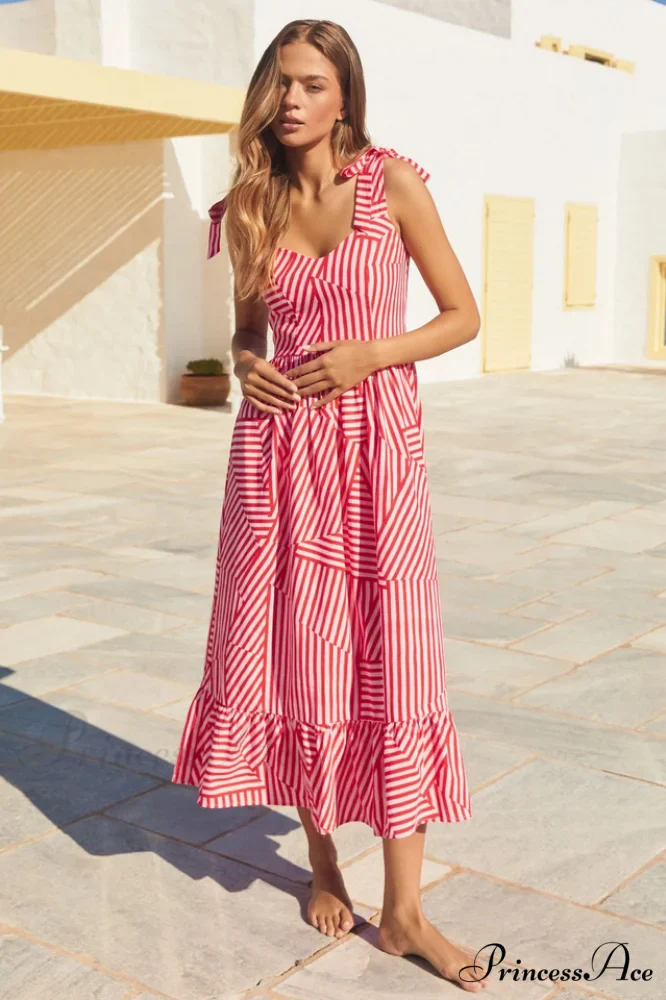 Bessie Elegant Tie Dress - Image 7