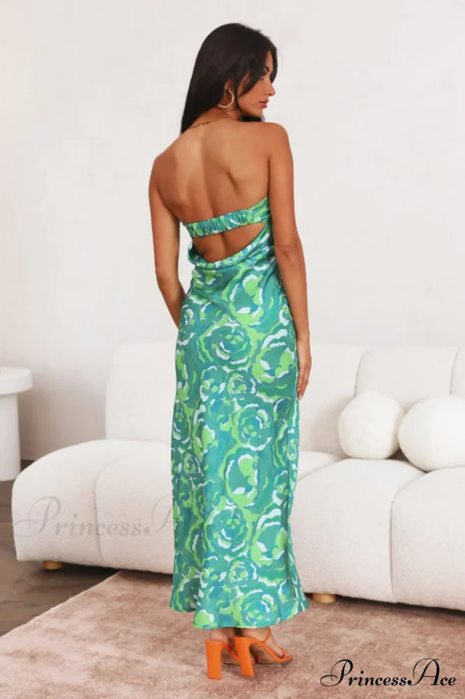 Kyra Satin Stylish Midi Dress - Image 10