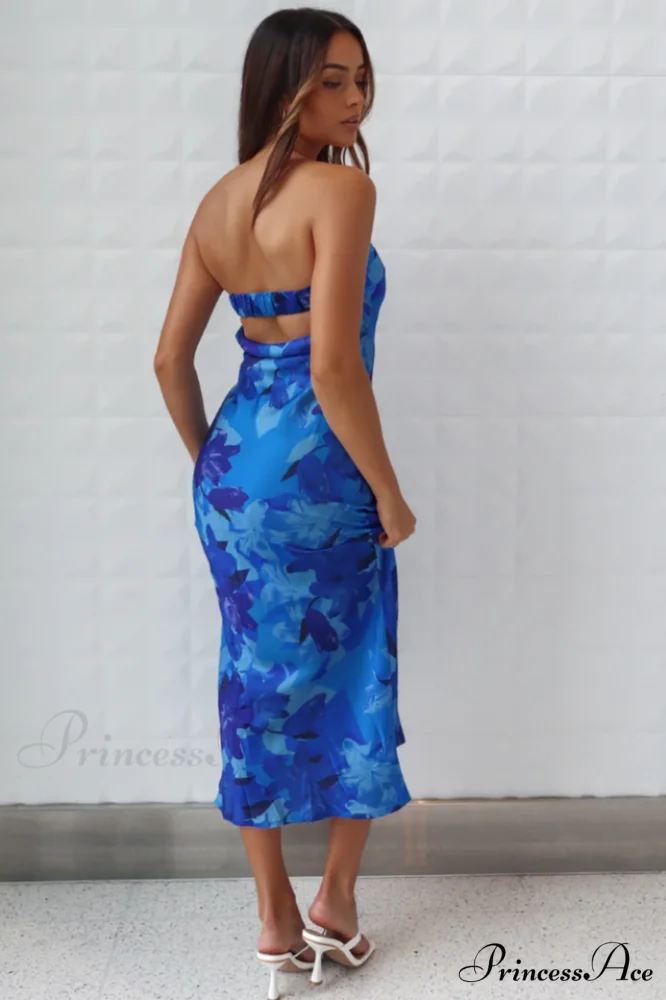Kyra Satin Stylish Midi Dress - Image 18