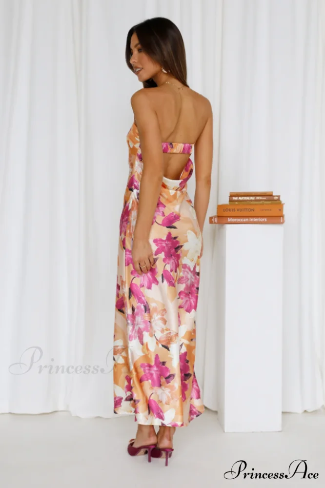 Kyra Satin Stylish Midi Dress - Image 2