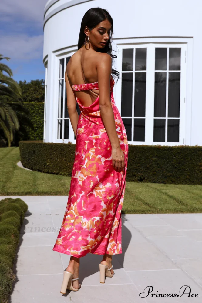 Kyra Satin Stylish Midi Dress - Image 25