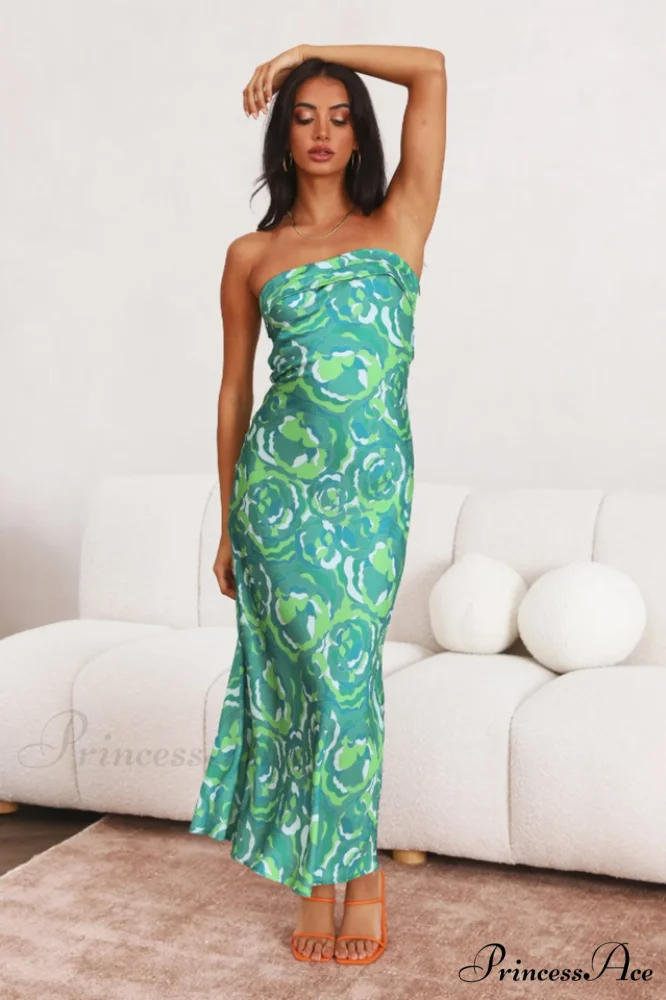 Kyra Satin Stylish Midi Dress - Image 6