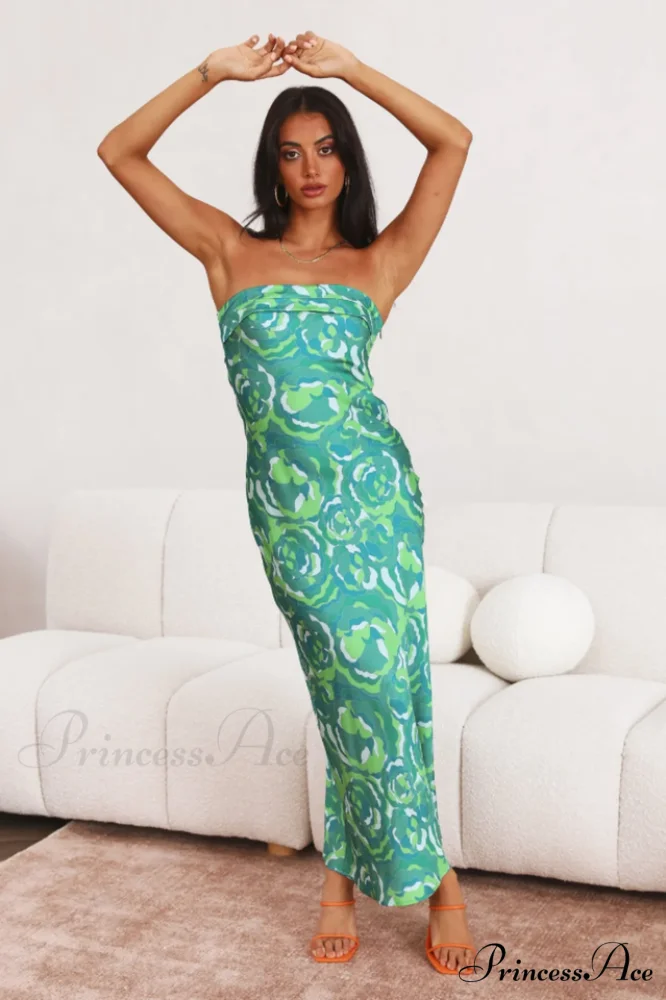 Kyra Satin Stylish Midi Dress - Image 7