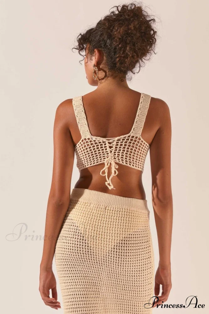 Crochet Midi Top Charming + Skirt Set - Image 6