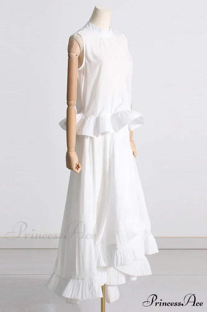 Elaine Pink Sleeveless Charming Ruffle Mermaid Set - Image 12