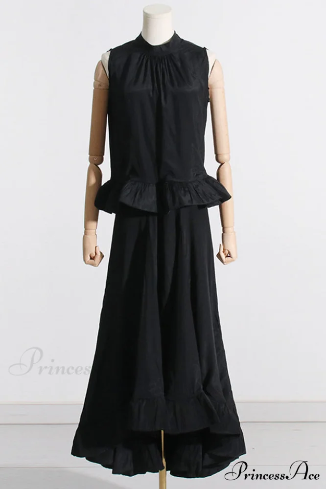 Elaine Pink Sleeveless Charming Ruffle Mermaid Set - Image 15
