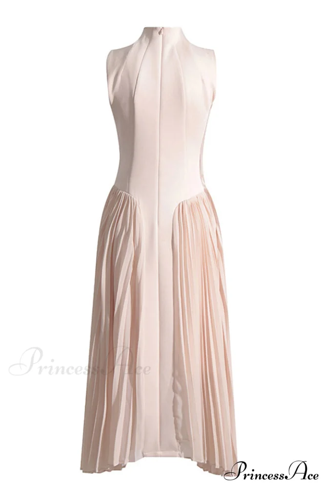 Amira Highend Stylish Sleeveless Pleated Dress - Image 6