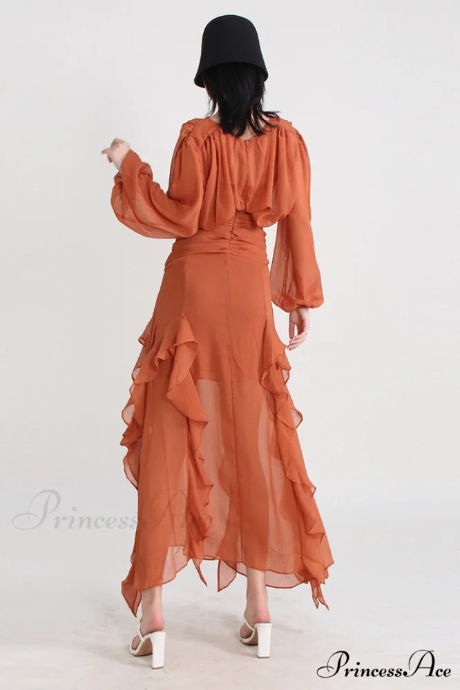Leonie Ballon Stylish Sleeve Maxi Dress - Image 4