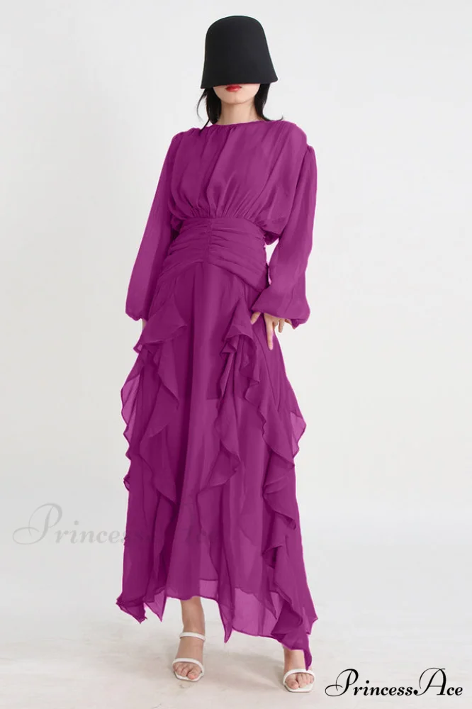 Leonie Ballon Stylish Sleeve Maxi Dress - Image 5