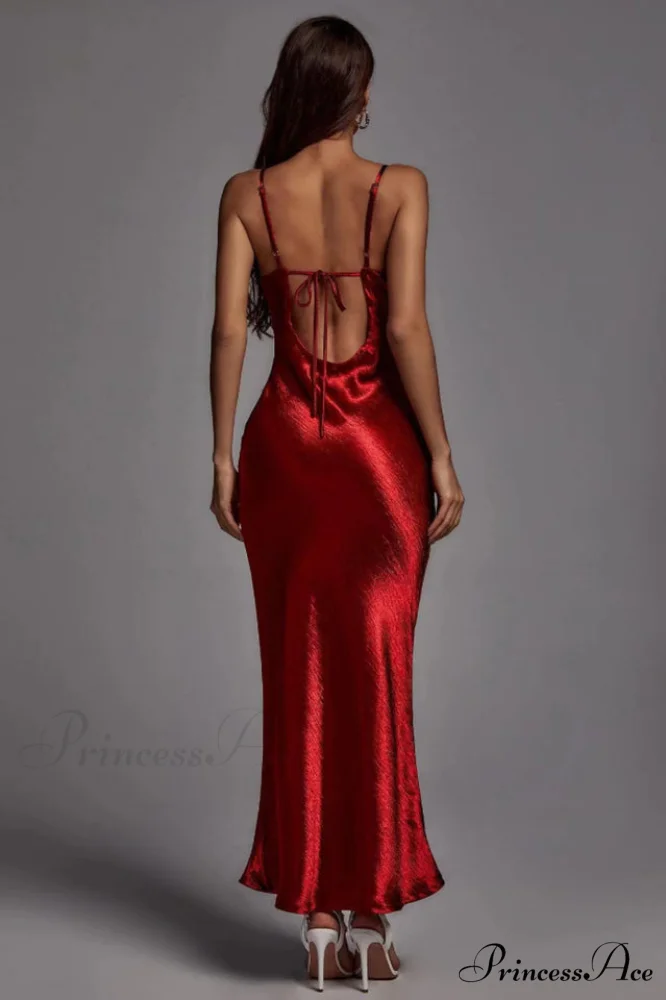 Emily Metallic Stylish Gold Maxi Dress - Image 7