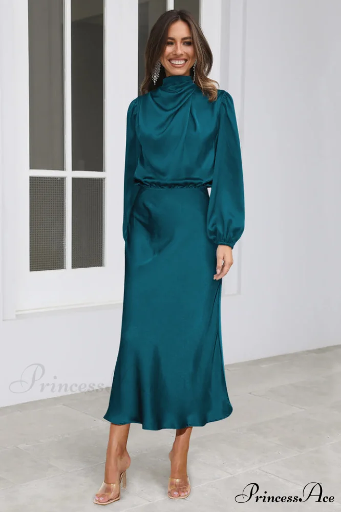 From The Source Charming High Neck Bridal Dress - Image 11