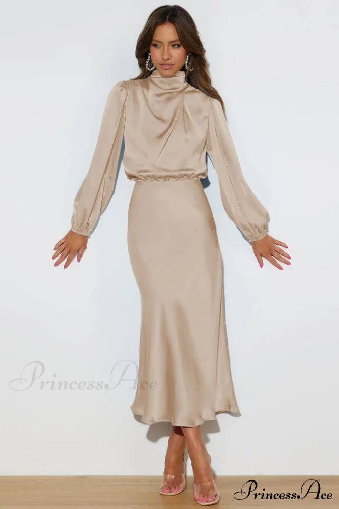From The Source Charming High Neck Bridal Dress - Image 17