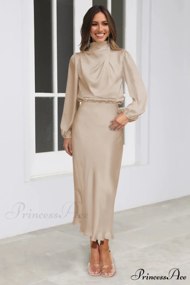 From The Source Charming High Neck Bridal Dress - Image 20