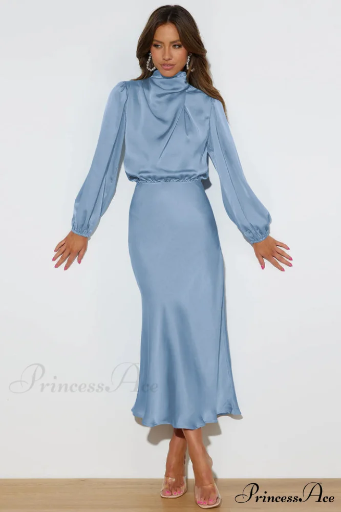 From The Source Charming High Neck Bridal Dress - Image 24