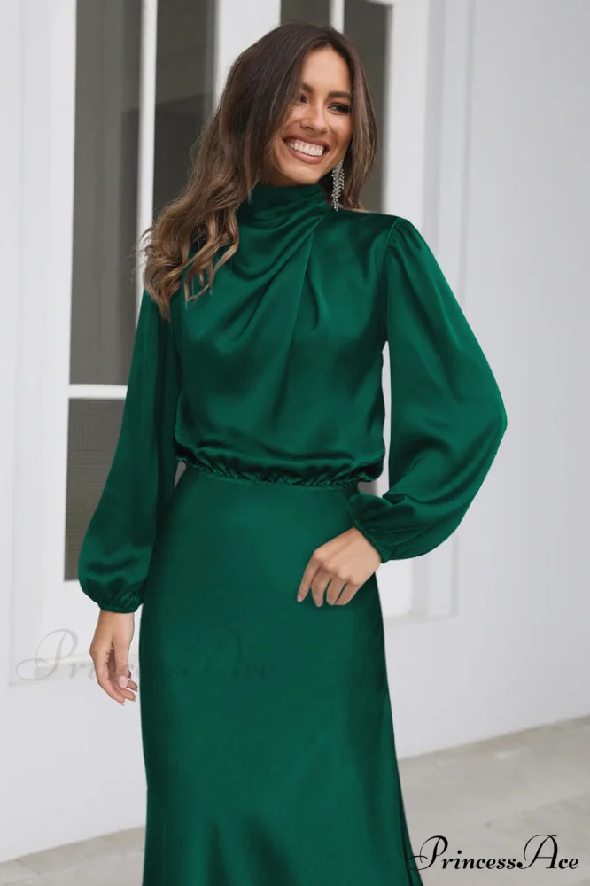 From The Source Charming High Neck Bridal Dress - Image 3