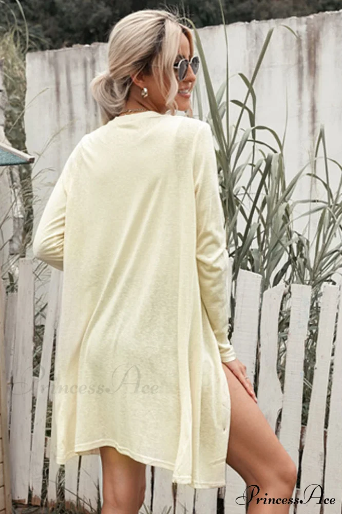 Amaryllis Solid Stylish Open Cardigan - Image 9