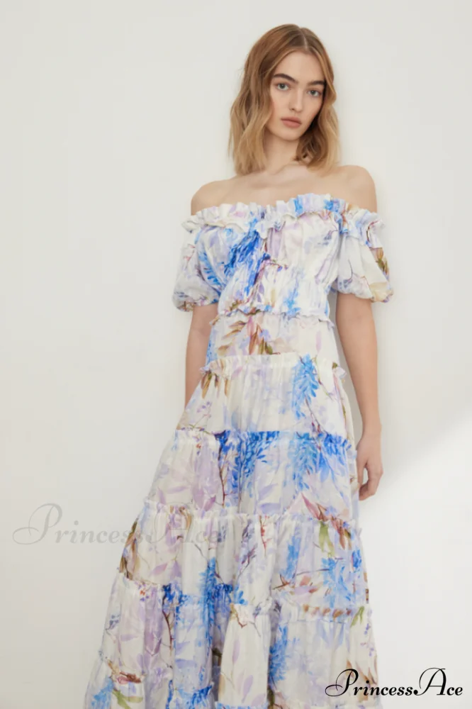 Lavander Maxi Stylish Boho Dress - Image 2