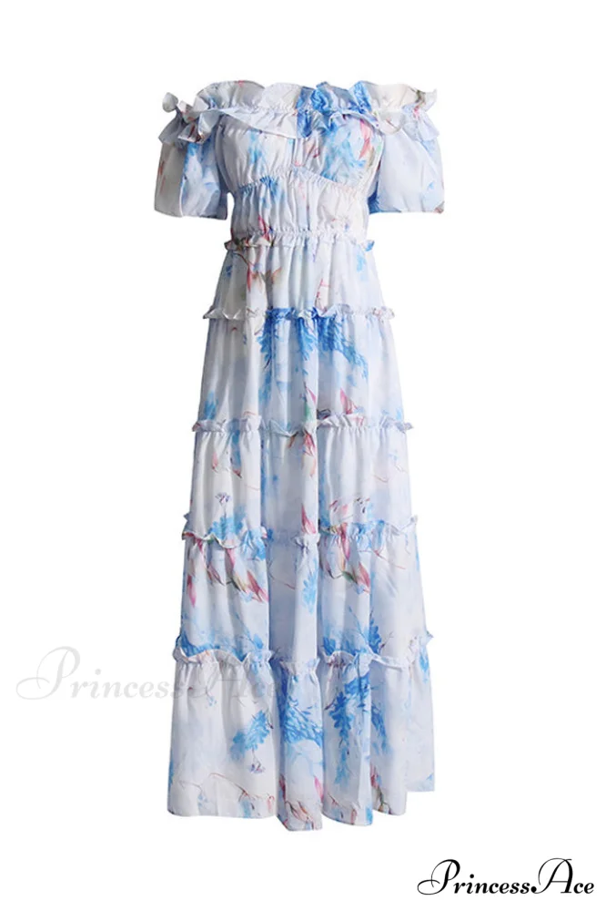 Lavander Maxi Stylish Boho Dress - Image 4