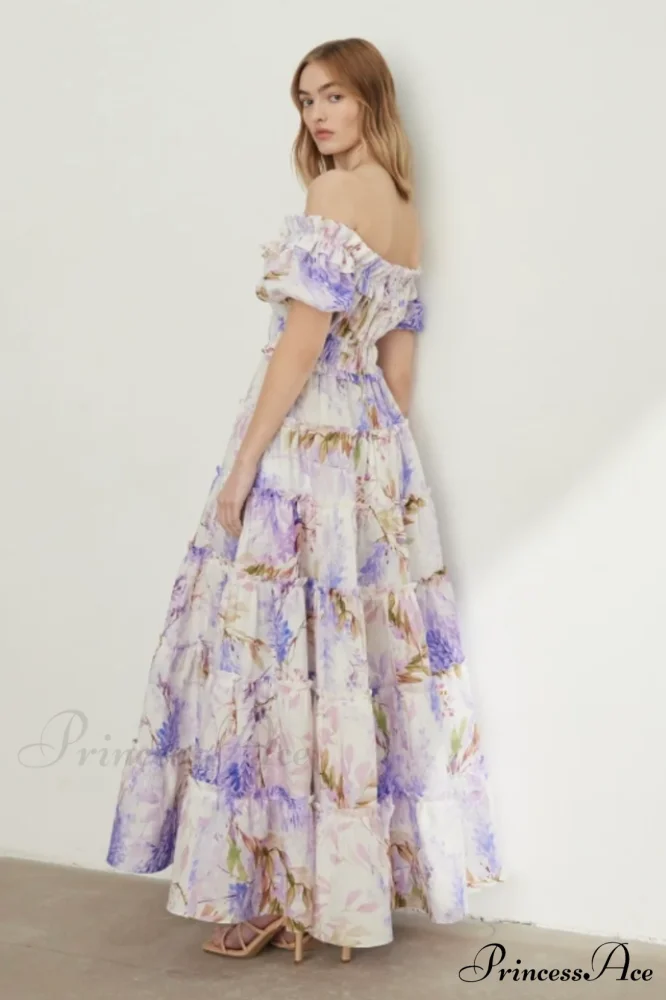 Lavander Maxi Stylish Boho Dress - Image 6