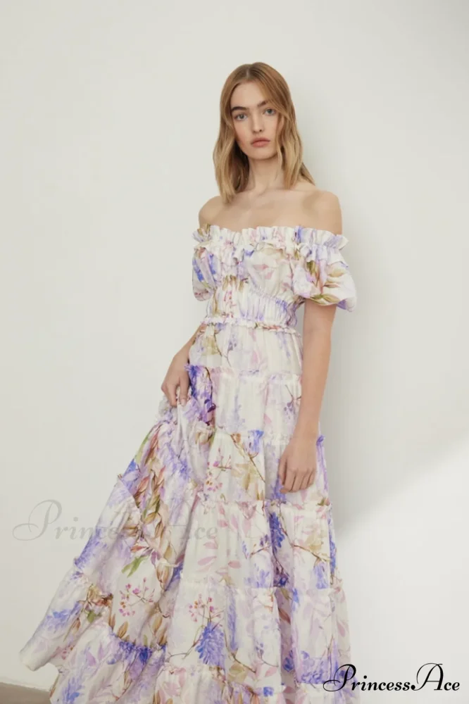 Lavander Maxi Stylish Boho Dress - Image 7