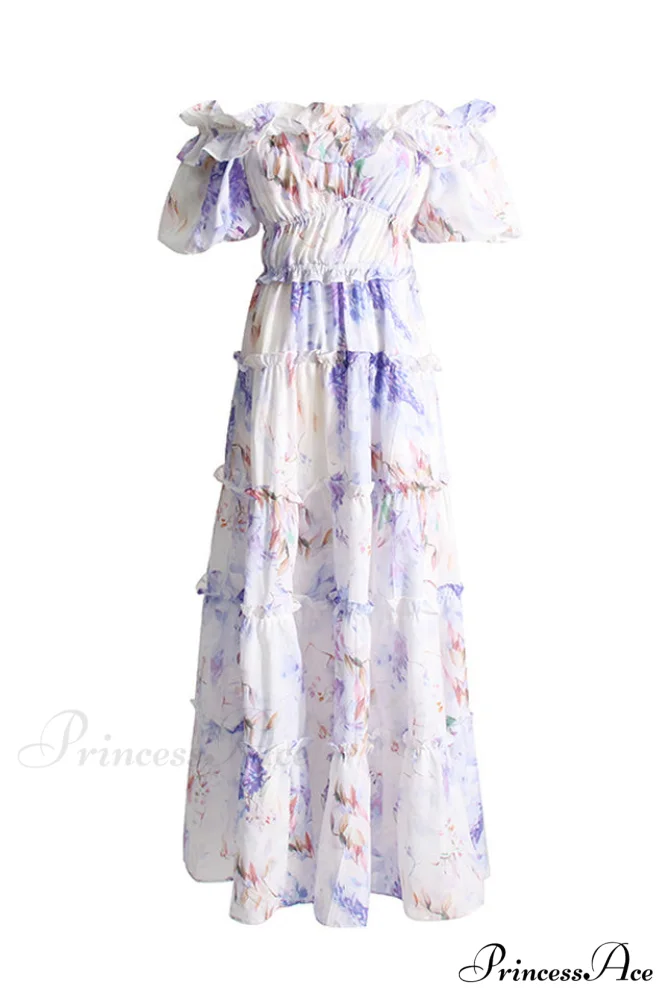 Lavander Maxi Stylish Boho Dress - Image 9