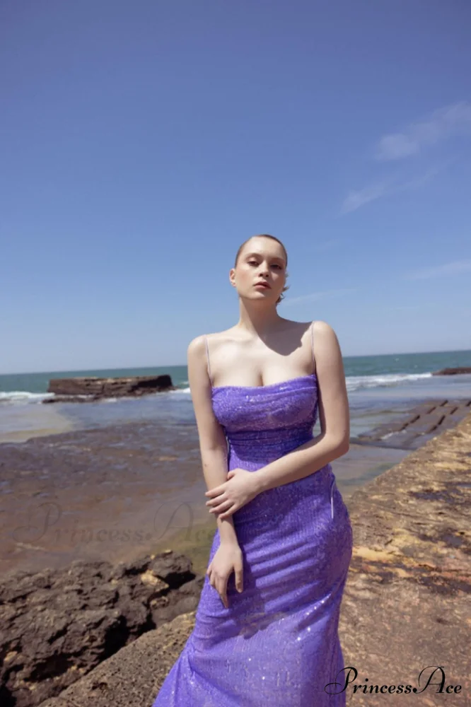Emilina Sequin Stylish Backless Maxi Dress - Image 6