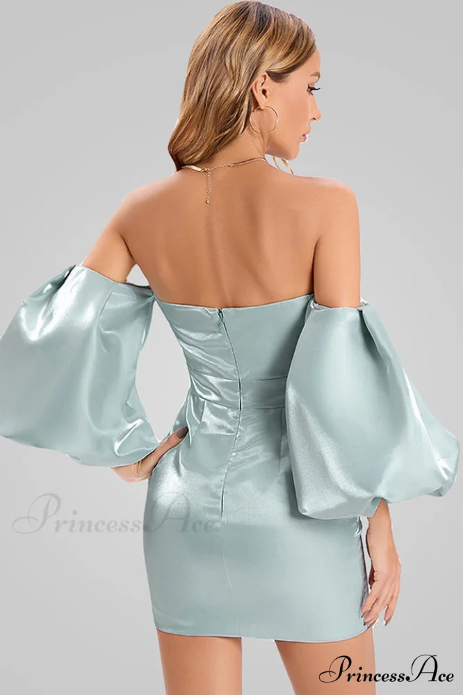 Alexandrine Puff Stylish Sleeve Mini Dress - Image 3