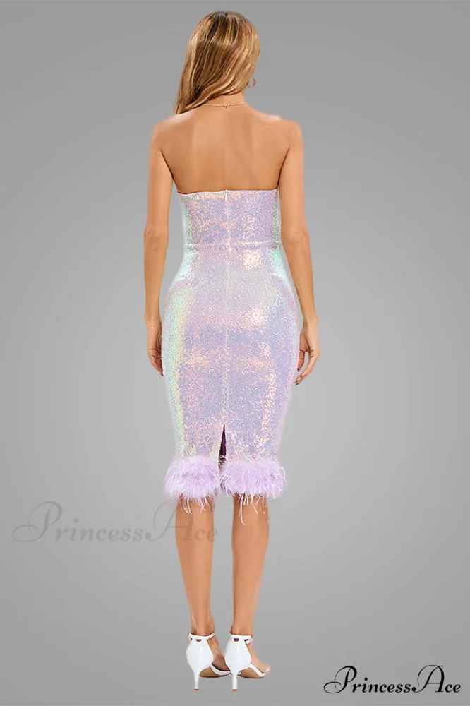 Bella Bandeau Stylish Midi Dress - Image 11