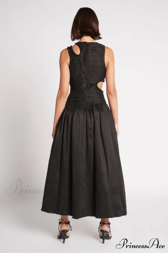 Jolie Abstract Stylish Cut-Out Midi Dress - Image 6