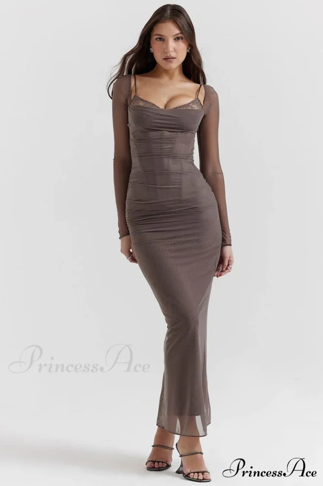 Katarina Black Stylish Maxi Dress - Image 10