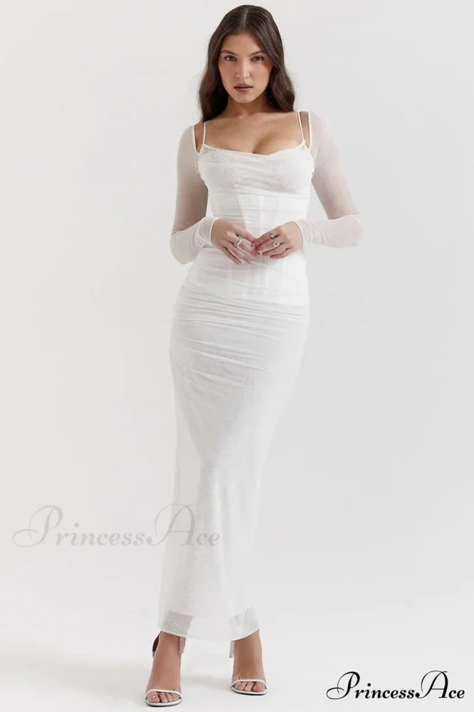 Katarina Black Stylish Maxi Dress - Image 8
