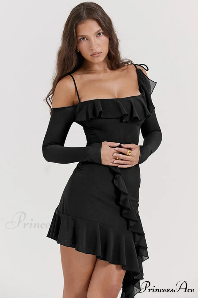 Kiki Ruffle Stylish Mini Dress - Image 5