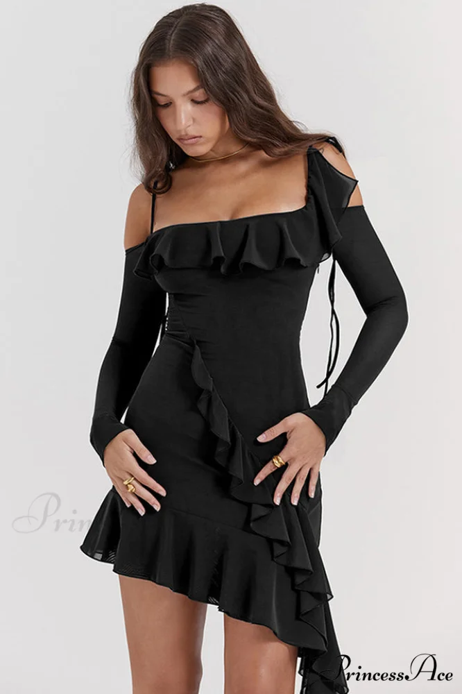 Kiki Ruffle Stylish Mini Dress - Image 7