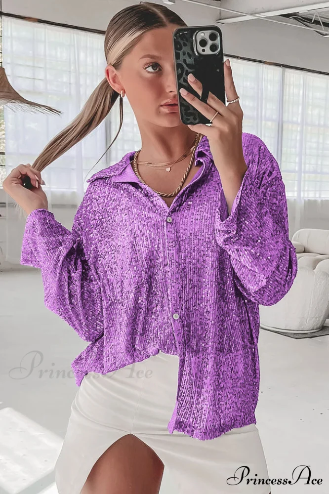 Attention Seeker Stylish Sequin Top - Image 11