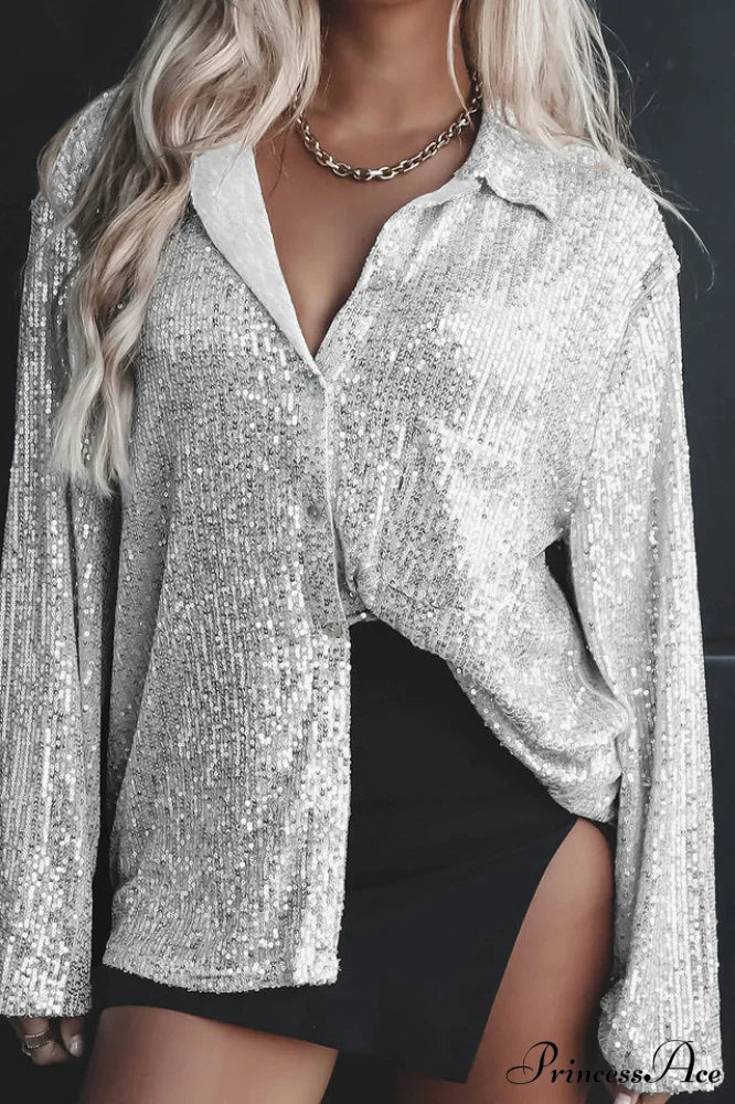 Attention Seeker Stylish Sequin Top - Image 24