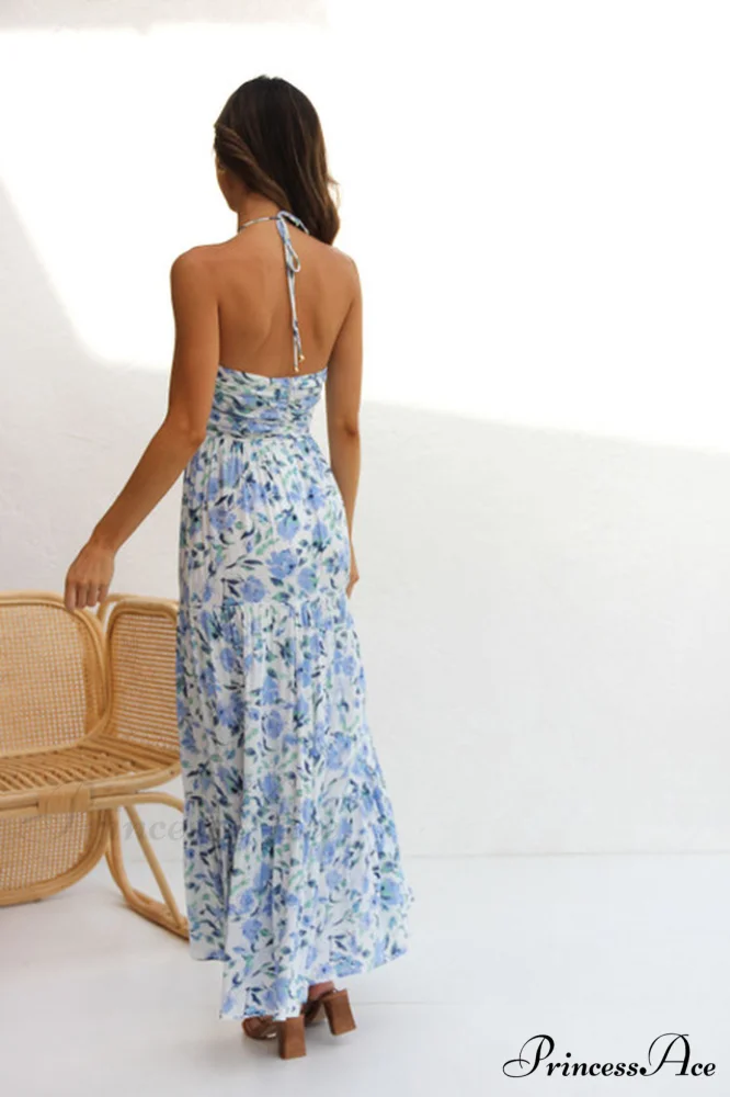 Asiah Halter Stylish Neck Maxi Dress - Image 14