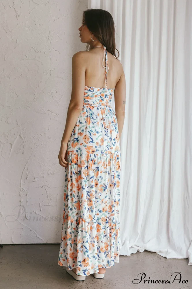 Asiah Halter Stylish Neck Maxi Dress - Image 2