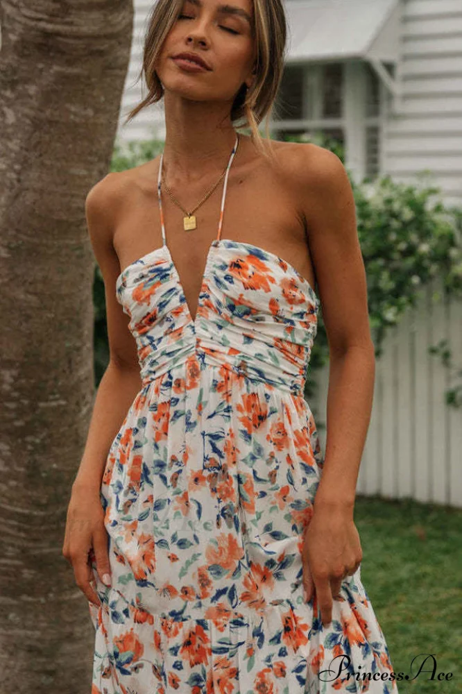 Asiah Halter Stylish Neck Maxi Dress - Image 5