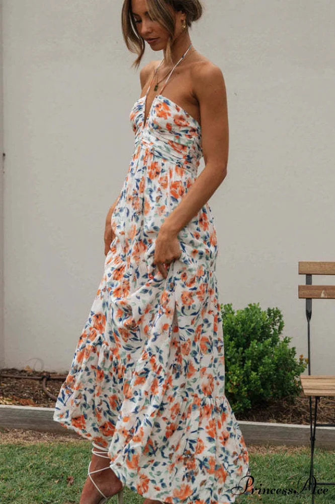Asiah Halter Stylish Neck Maxi Dress - Image 6