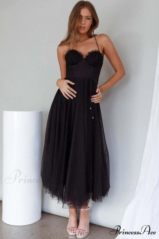 Cindy Tulle Stylish Midi Dress - Image 11