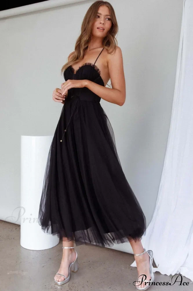 Cindy Tulle Stylish Midi Dress - Image 12
