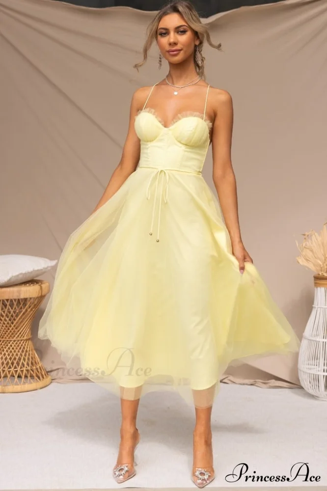 Cindy Tulle Stylish Midi Dress - Image 13
