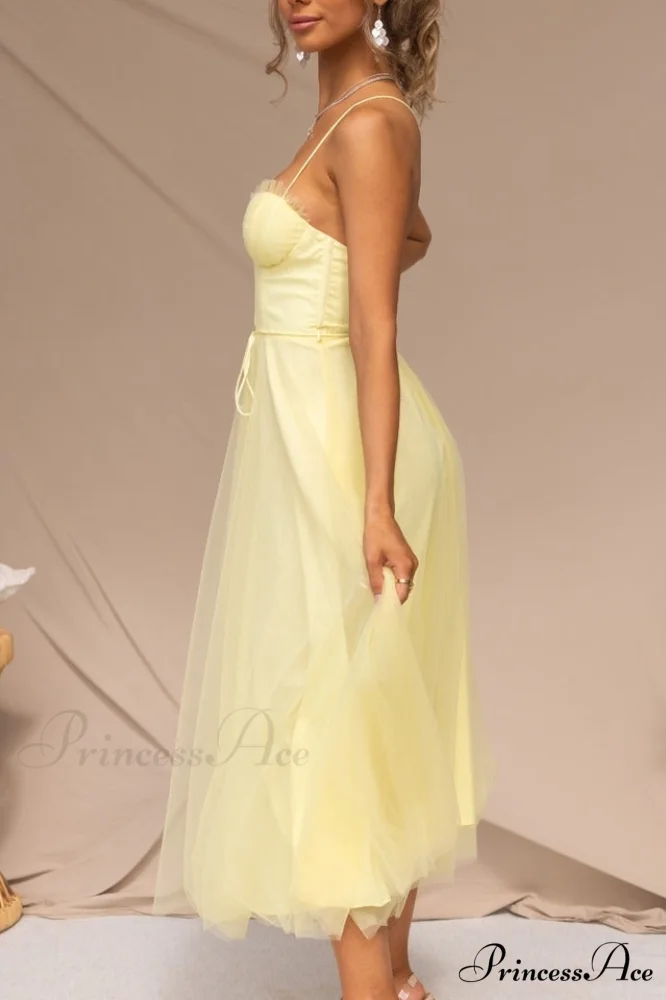 Cindy Tulle Stylish Midi Dress - Image 14