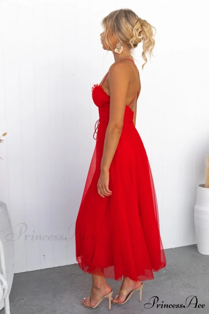 Cindy Tulle Stylish Midi Dress - Image 22