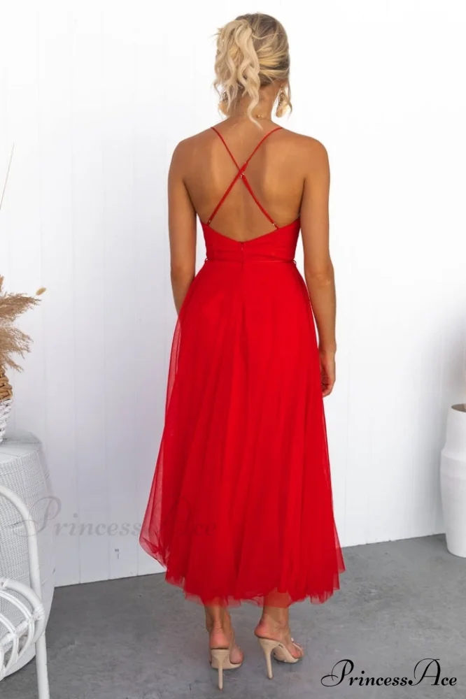 Cindy Tulle Stylish Midi Dress - Image 23