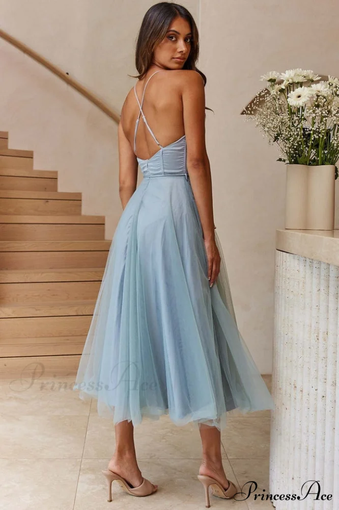 Cindy Tulle Stylish Midi Dress - Image 3