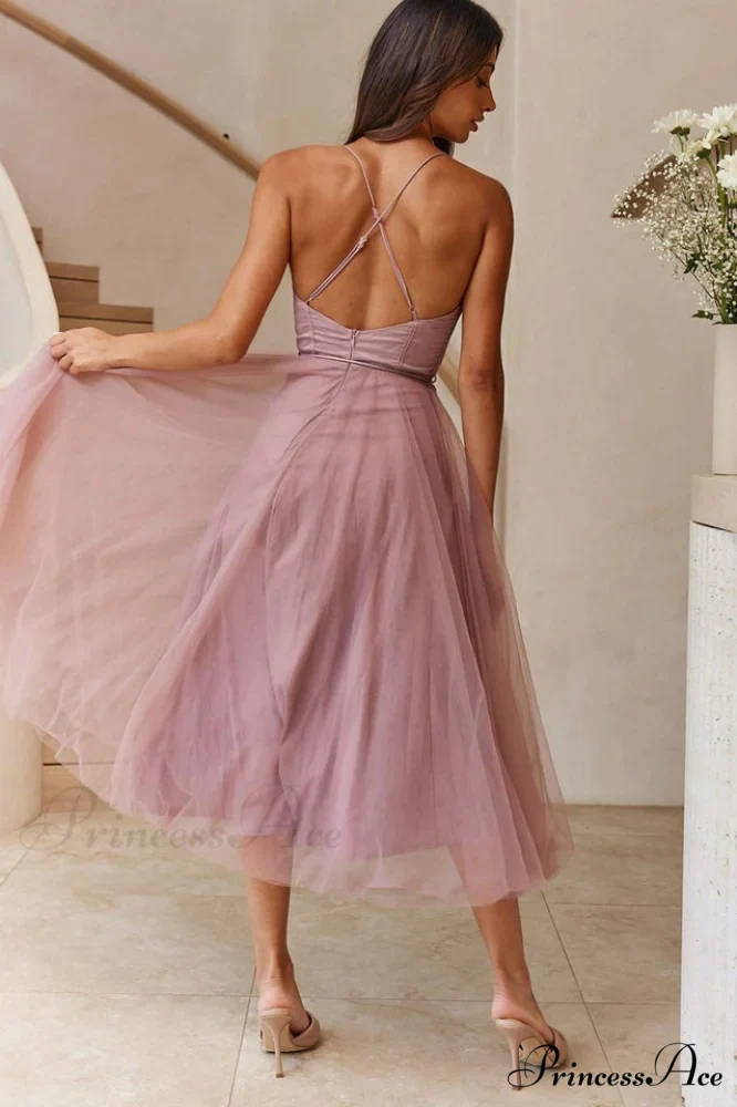 Cindy Tulle Stylish Midi Dress - Image 5