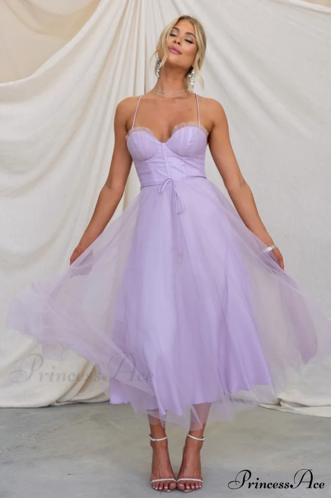 Cindy Tulle Stylish Midi Dress - Image 8